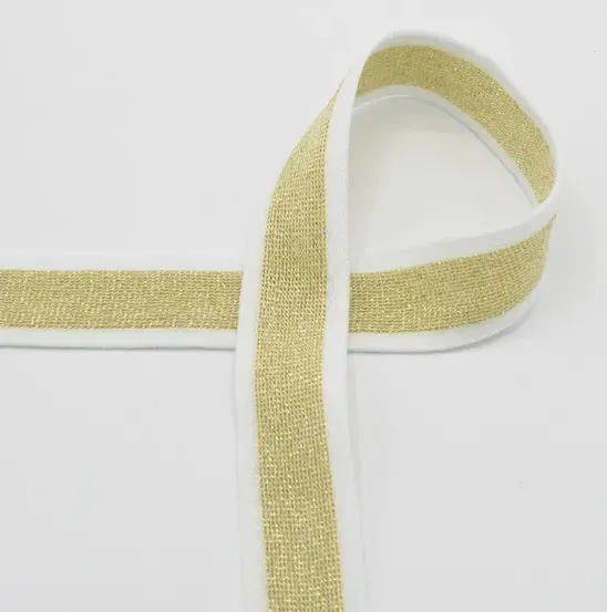 Galonband wit & goud - 30 mm